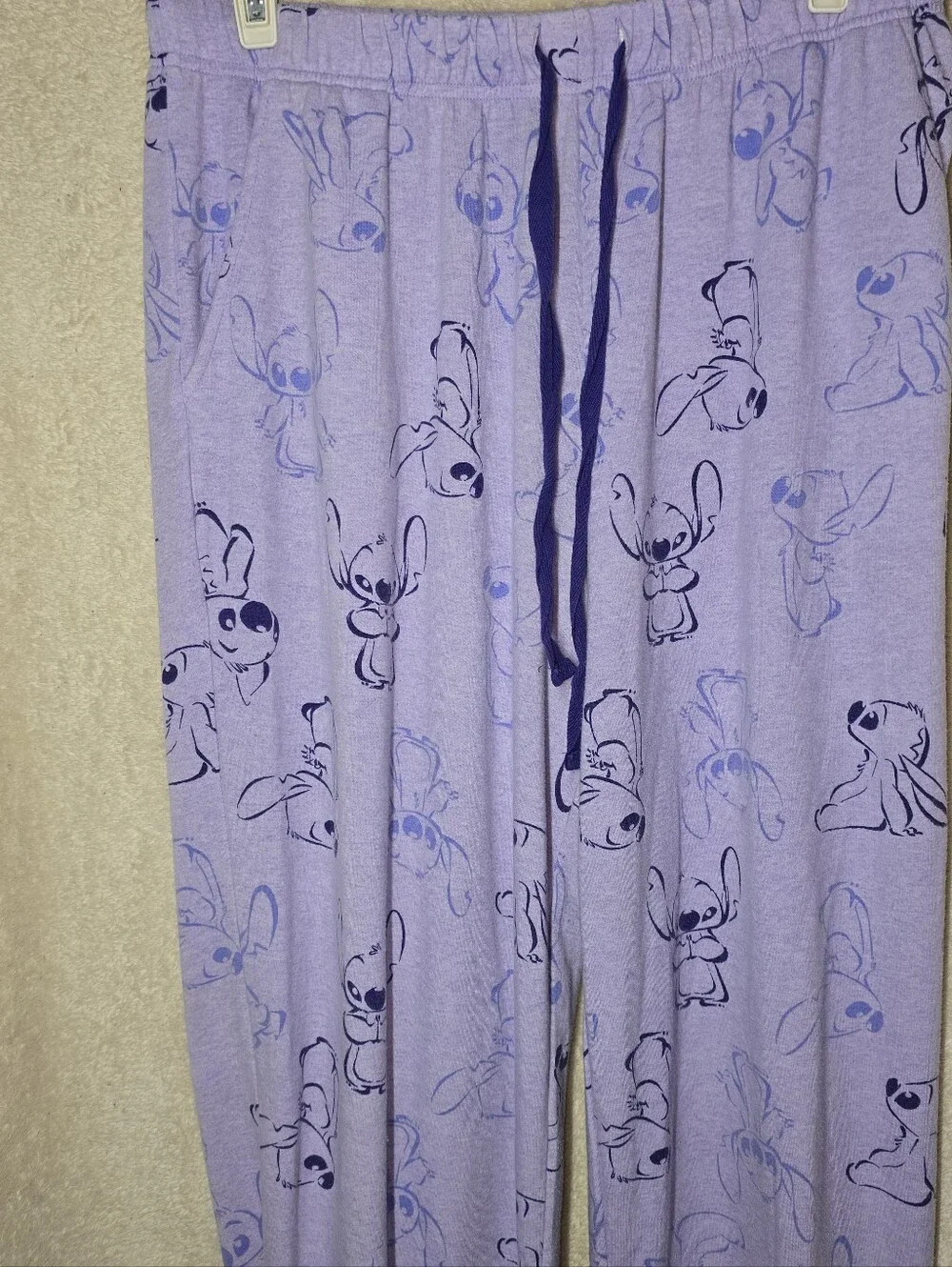Disney Stitch Raglan Sleeve 2 Piece Lounge Set Pajama Set Gift Packed Size M Cos - Picture 7 of 12